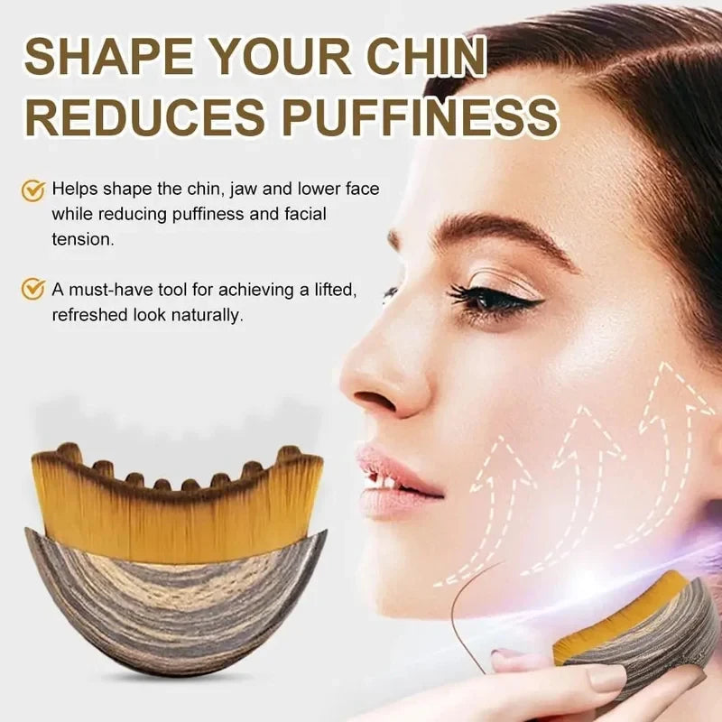 Lymphatic Contour Face Brush, Lymphatic Drainage Massager Facial Massager Face Chin Skin Sculpting Tool for Face,Ergonomically Essential Avenue