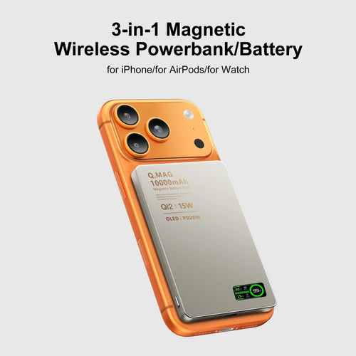 3-in-1 Magnetic Wireless Power Bank – Fast Charging for iPhone, Apple Watch & AirPods (5000mAh/10000mAh) Essential Avenue