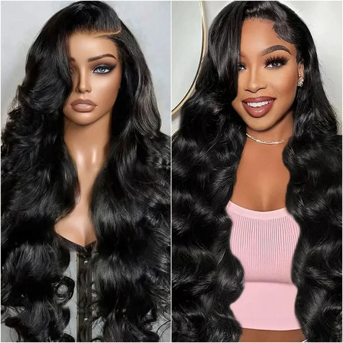 Body Wave 13x6 HD Transparent Lace Front Human Hair Wig 40 Inch Pre Plucked 220 Density 5x5 Glueless Lace Frontal Wigs for Women Essential Avenue