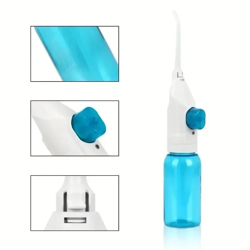 1PC Toothpick Style Portable Manual Water Flosser High-Pressure Oral Irrigator for Deep Cleaning of Gums And Teeth Care Essential Avenue