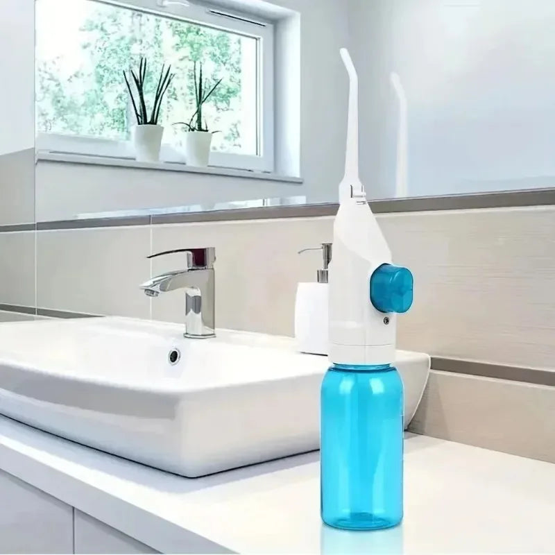 1PC Toothpick Style Portable Manual Water Flosser High-Pressure Oral Irrigator for Deep Cleaning of Gums And Teeth Care Essential Avenue