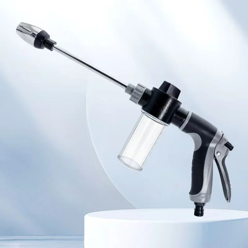 Portable High-Pressure Water Gun Adjustable Metal Cleaning Car Wash Machine Garden Watering Hose Nozzle Sprinkler Foam Water Gun Essential Avenue