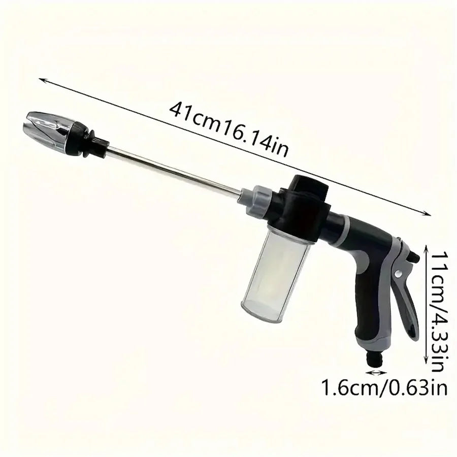 Portable High-Pressure Water Gun Adjustable Metal Cleaning Car Wash Machine Garden Watering Hose Nozzle Sprinkler Foam Water Gun Essential Avenue