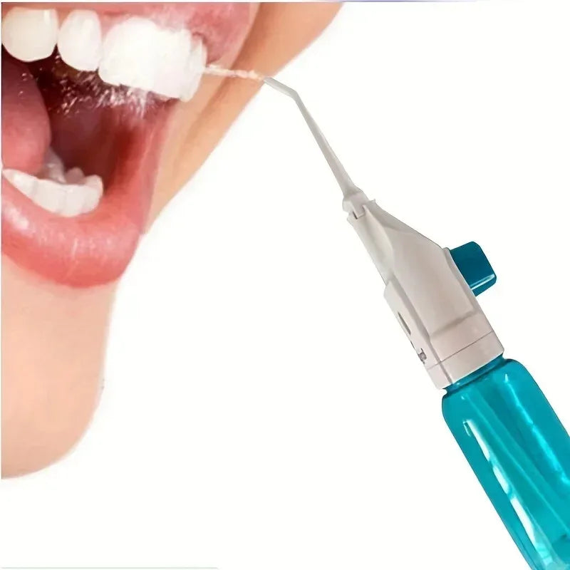 1PC Toothpick Style Portable Manual Water Flosser High-Pressure Oral Irrigator for Deep Cleaning of Gums And Teeth Care Essential Avenue