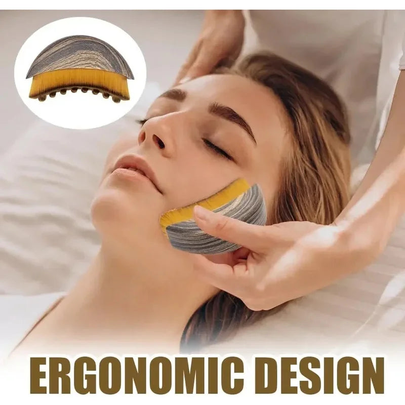 Lymphatic Contour Face Brush, Lymphatic Drainage Massager Facial Massager Face Chin Skin Sculpting Tool for Face,Ergonomically Essential Avenue